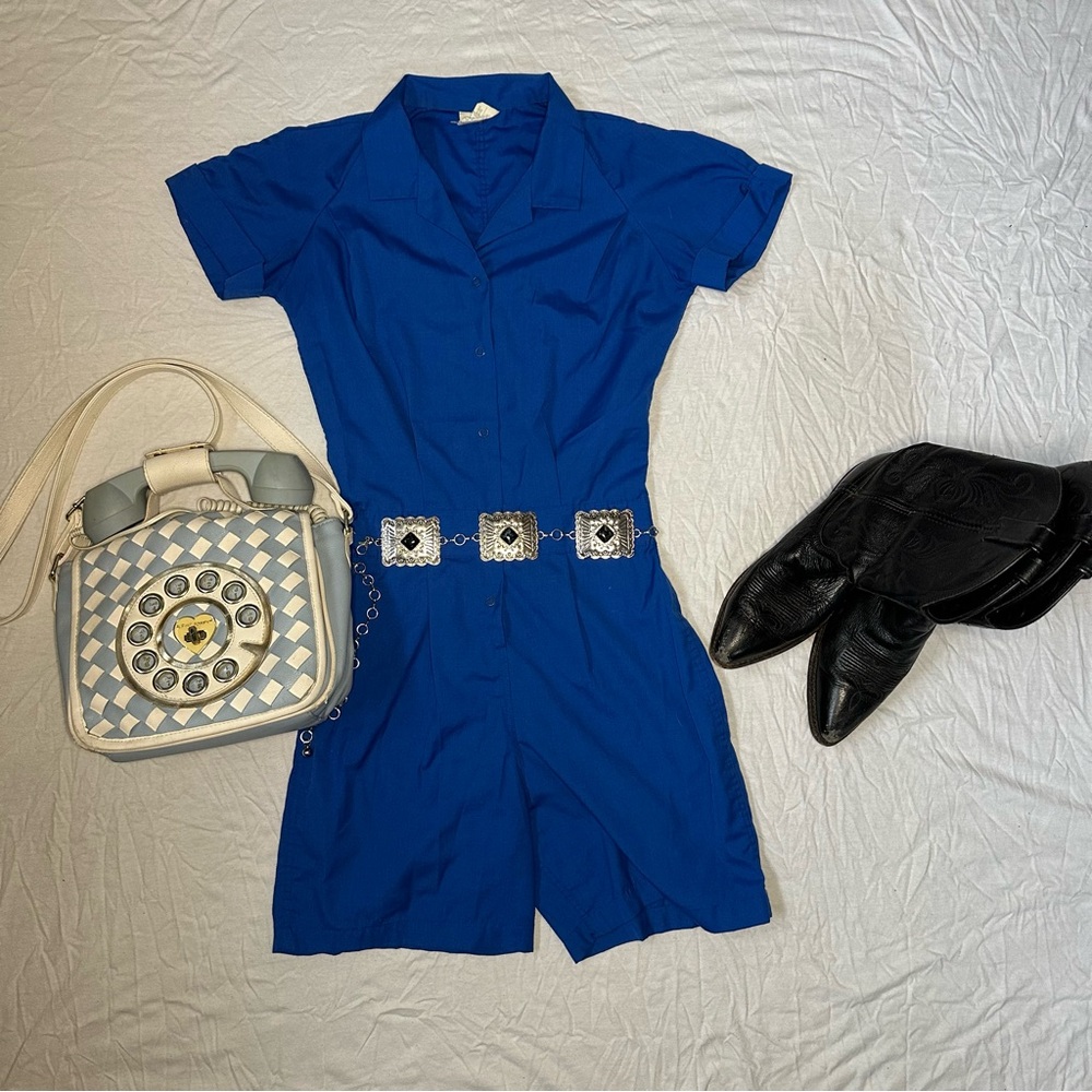 Vintage blue romper